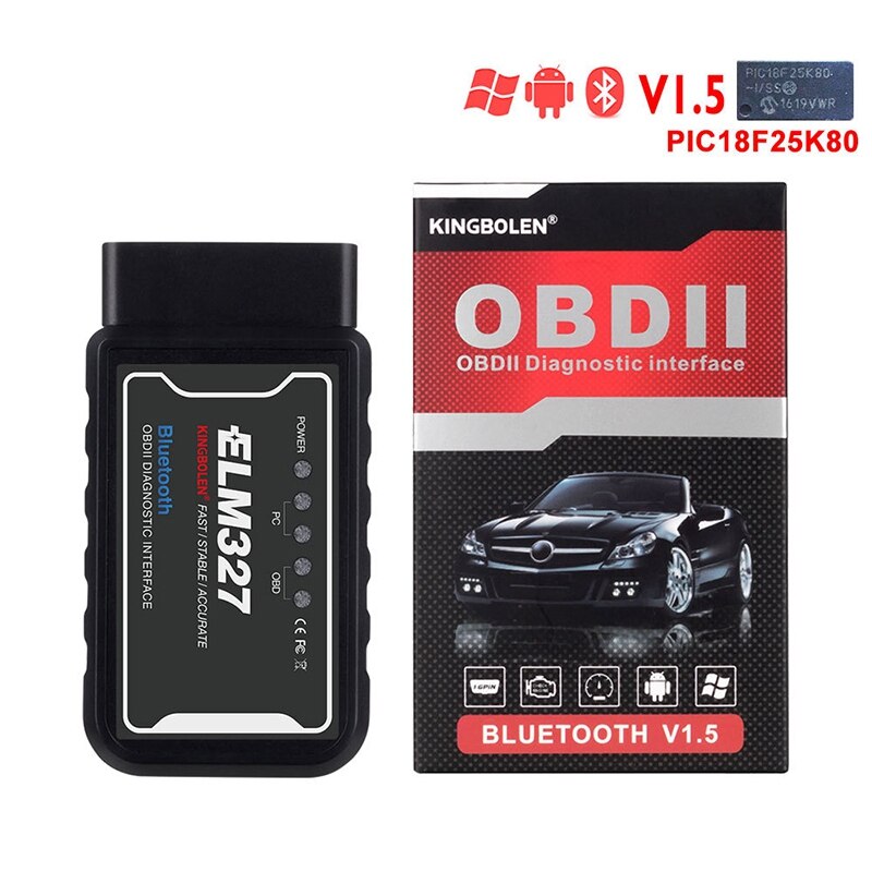 Elm 327 bluetooth bt obd 2 obdii scanner de diagnostic de voiture lecteur de code elm 327 obd diagnostic, elm 327 obd, elm 327 bluetooth