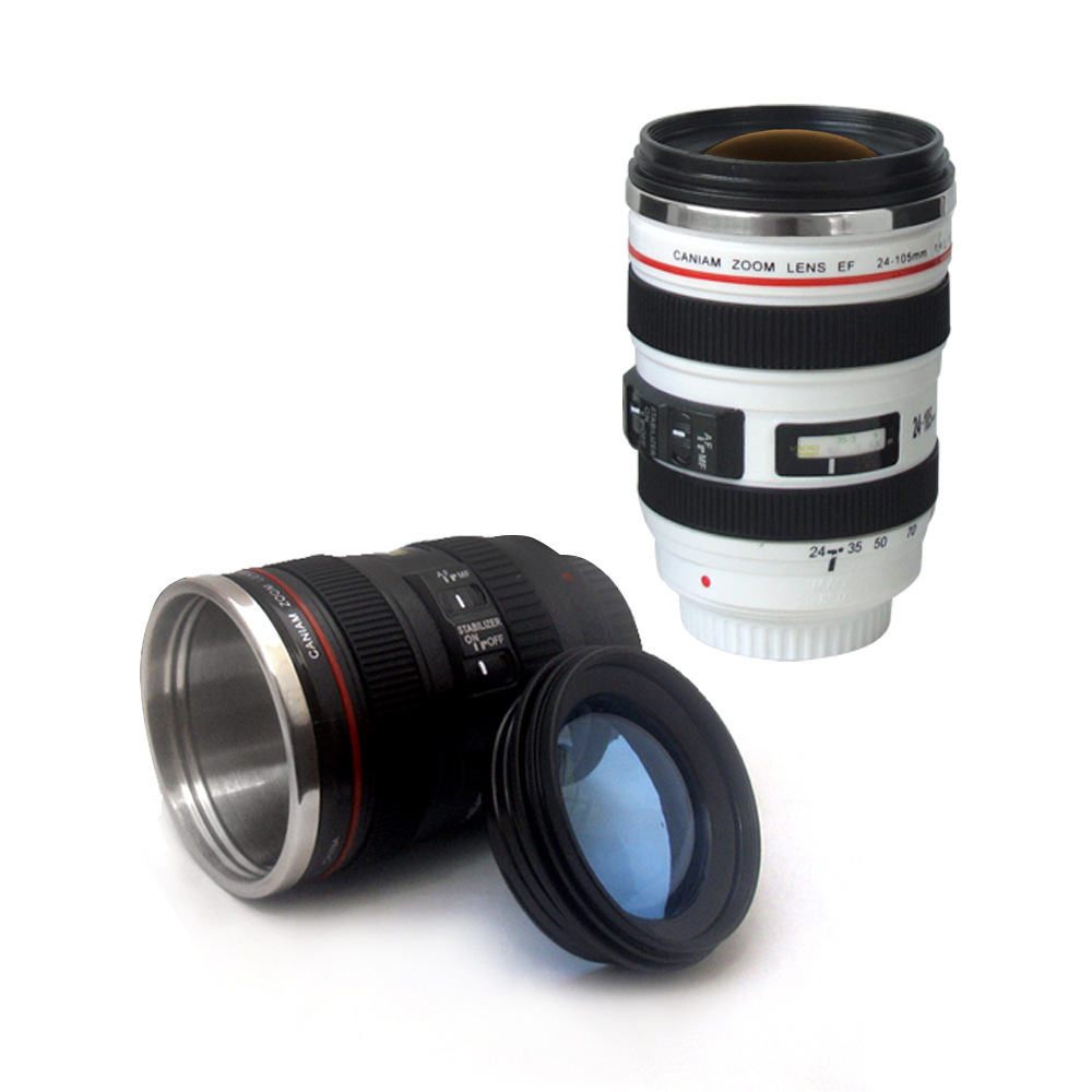 Koffie Mok 24-105Mm 1:1 Camera Lens Zes Generatie Van Creatieve Emulatie Mok (Met Deksel)