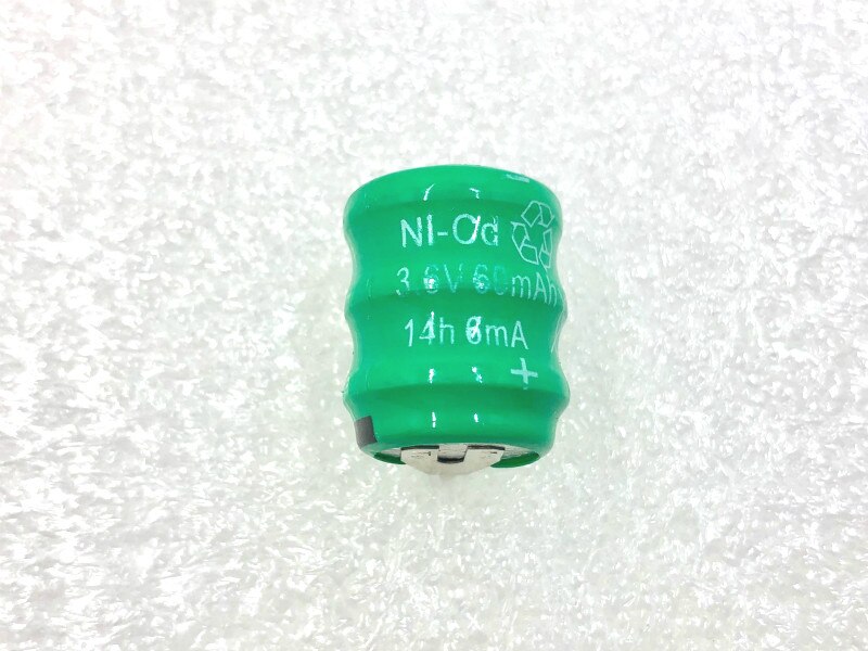 5 pièces nouvelle batterie originale Ni-MH 3.6V 60mAh 15.2X19.5mm batterie Rechargeable