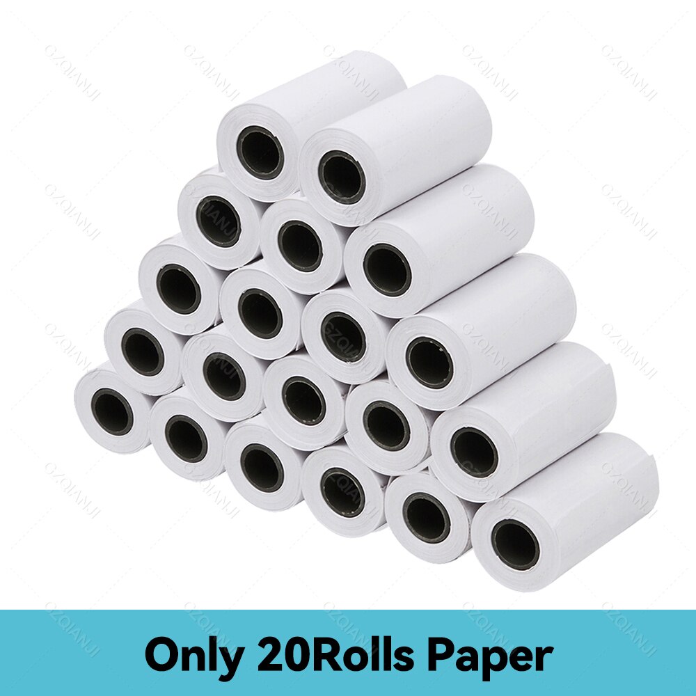 58MM Desktop POS Printer USB Thermal Receipt Bill Printer Printing Maker Restaurant Sales Kitchen for Small Business 2022: Only 20Rolls Paper / US plug