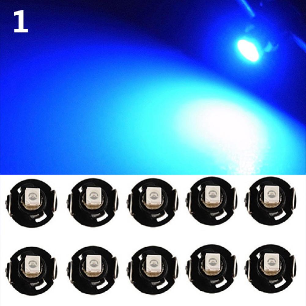 10 Pcs T4.2 12V LED Bulb Car Instrument Dashboard Meter Panel Lights Lamps Automotive Interior Decorative Light