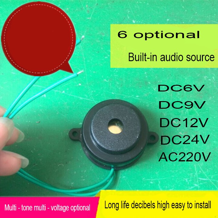 90DB Electronic Buzzer DC6V-24V Active Piezoelectric buzzer Beep Tone Music Continuous Sound for Arduino Buzzer Electomagnetic