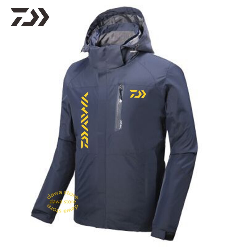 Ropa de pesca transpirable para hombre, chaqueta de pesca impermeable, transpirable, con capucha, multibolsillo, para acampar al aire libre