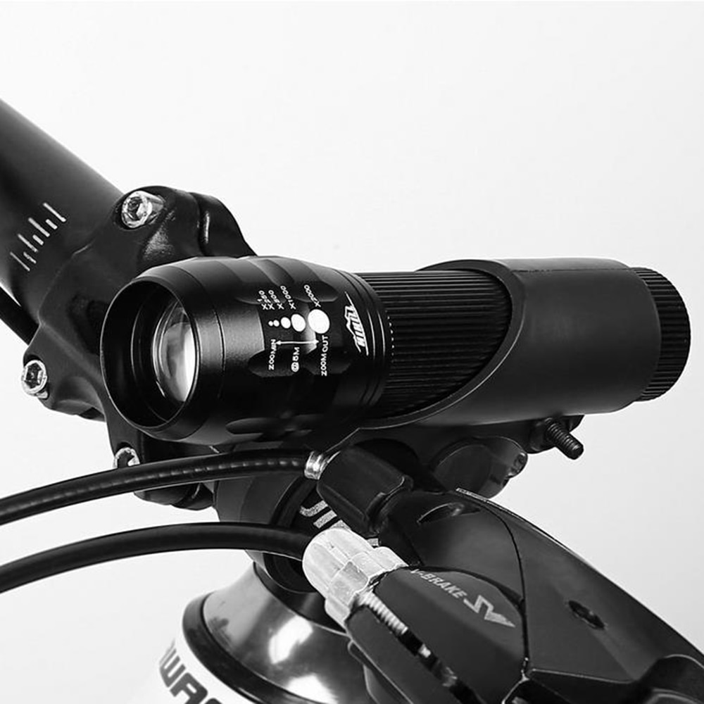 Joshock Bicycle Light T6 LED cycling Front Light LED Bike light Lamp Torch Waterproof ZOOM Flashlight With Free Taillight