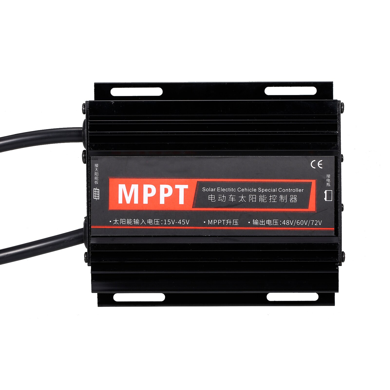 Solar Charge Controller with LCD Display 24-88V Auto Battery System Solar Panel Input 12-50V Solar Regulator Negative Grounded