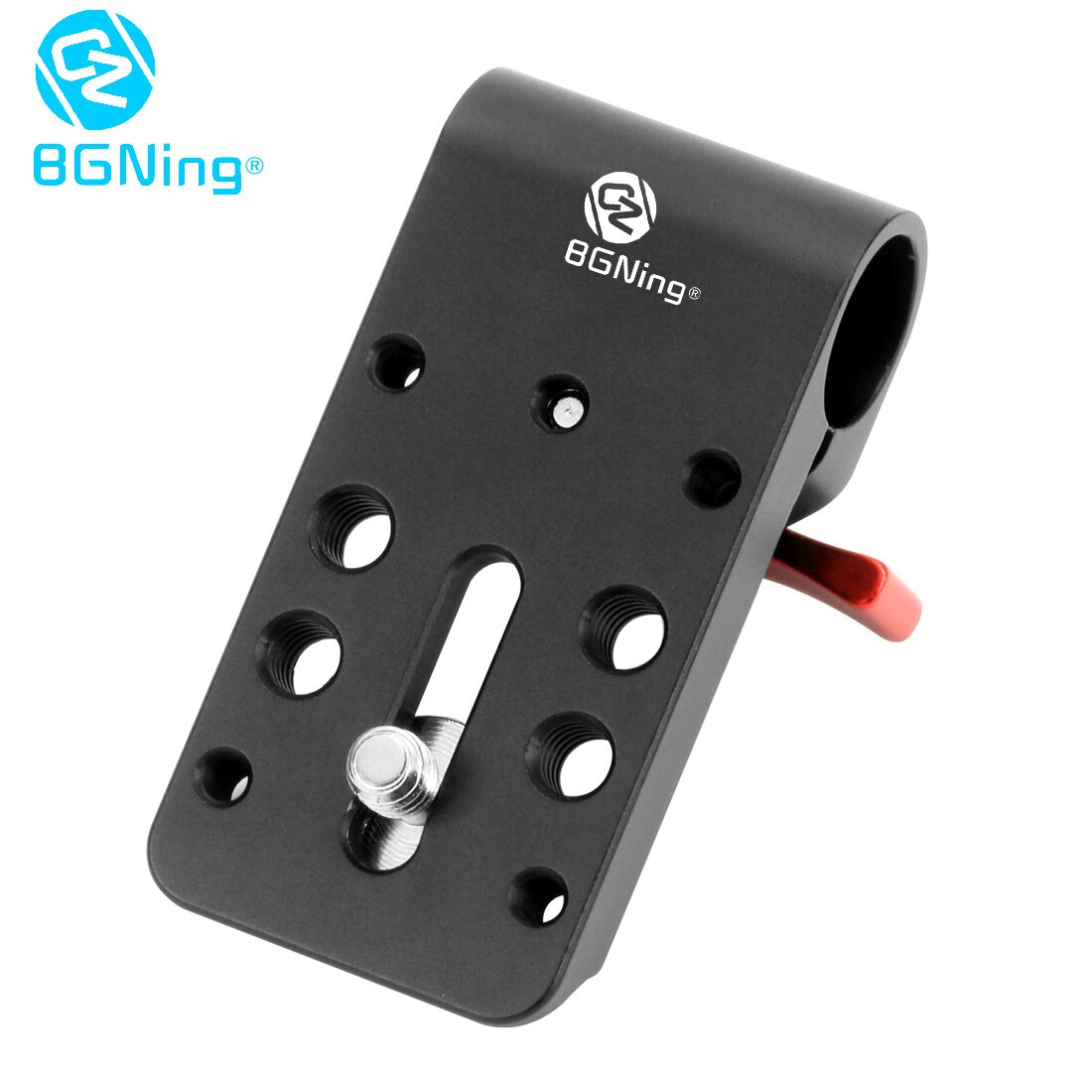 Tube Holder Clamp Mount Adapter for 15mm Rod Rail Follow Focus Rig for DSLR 5D2 GH2 Camera Stabilizer Photography: GRAY