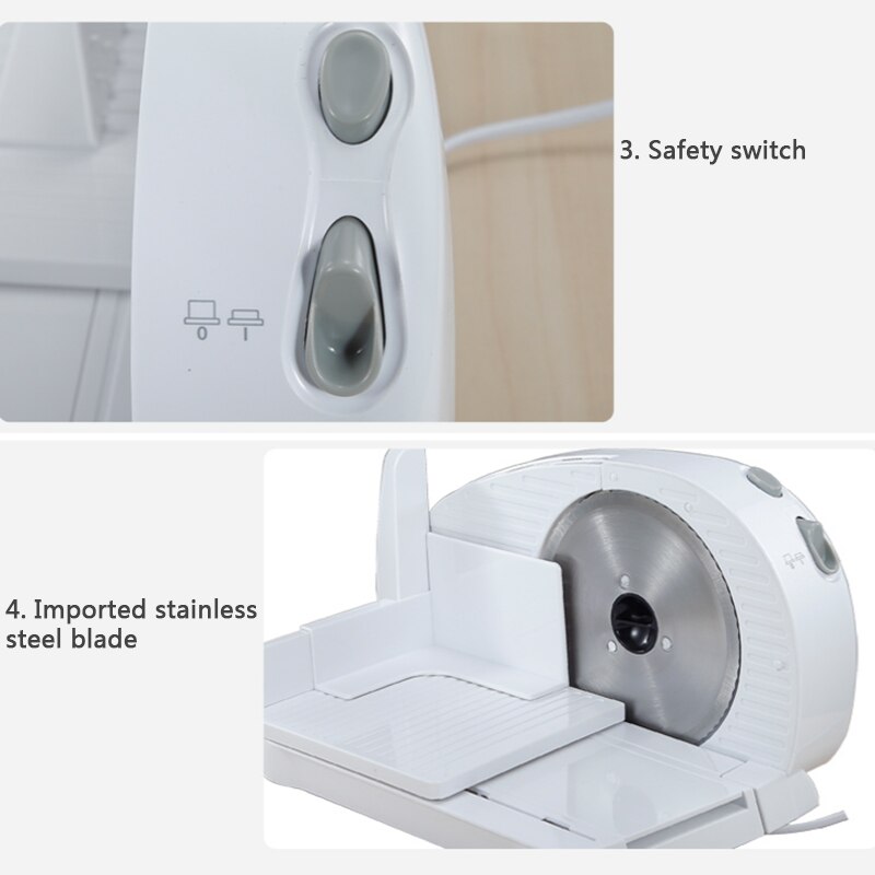 Meat Cutter Small Household Electric Slicer Multi-function Food Slicer Bread Toast Frozen Beef Lamb Ham Vegetable ONE PC LP