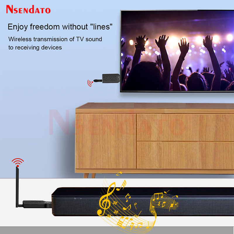 2.4G Wireless Audio HDMI ARC Transmitter Receiver 50M Audio TX&RX Wireless Audio HDMI Extender For TV Projector Sound Bar