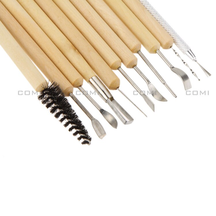 Herramientas para pulir, 11 Uds., herramientas de modelado de tallado y escultura de arcilla, herramientas de plastilina para manualidades DIY