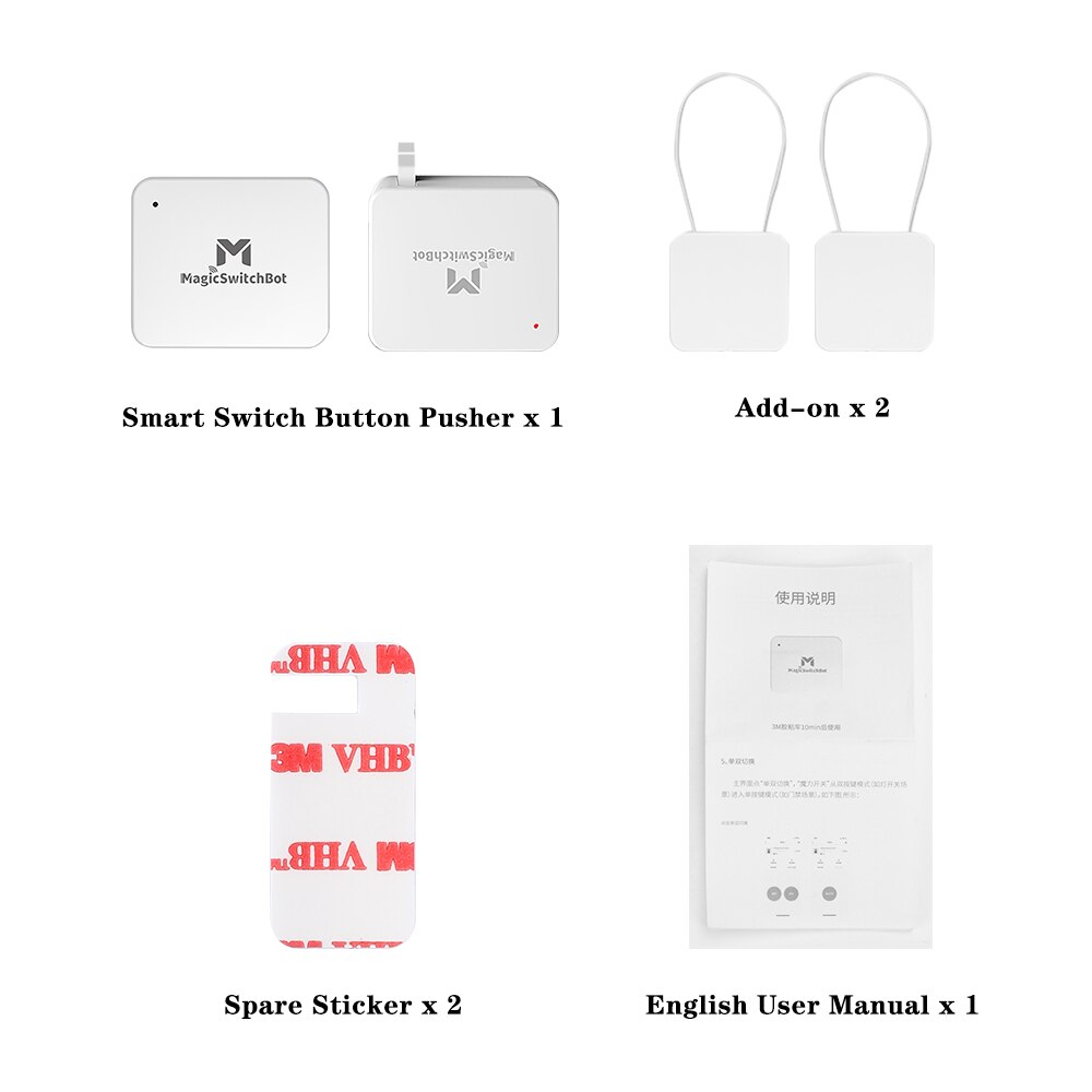 Bluetooth 5.0 Smart Switch Bot Button Pusher Wireless Phone Bluetooth Control Home Keyless Lock Wireless Open Convenience