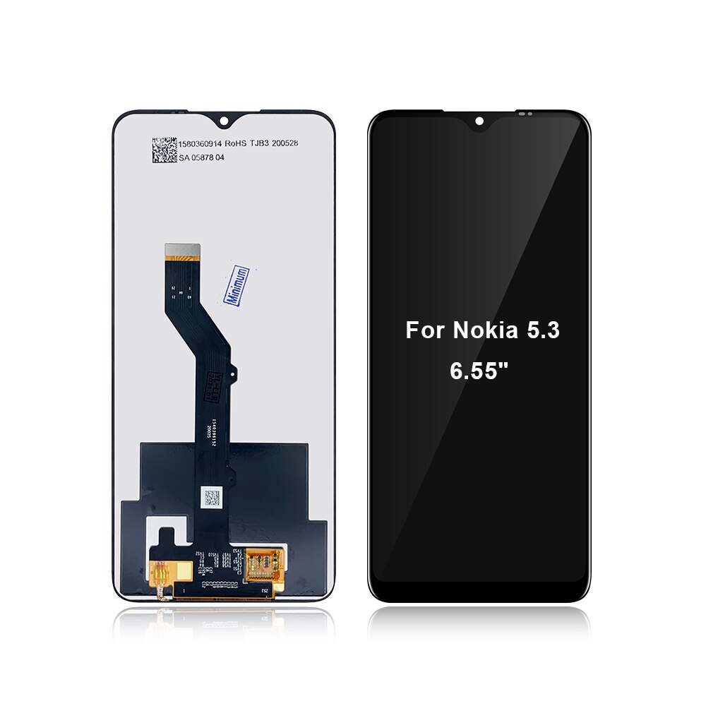 6.55 "Voor Nokia 5.3 Lcd Touch Screen Digitizer Vergadering Vervangend Voor Nokia 5.3 Ta-1227 Ta-1229 Ta-1223 Ta-1234
