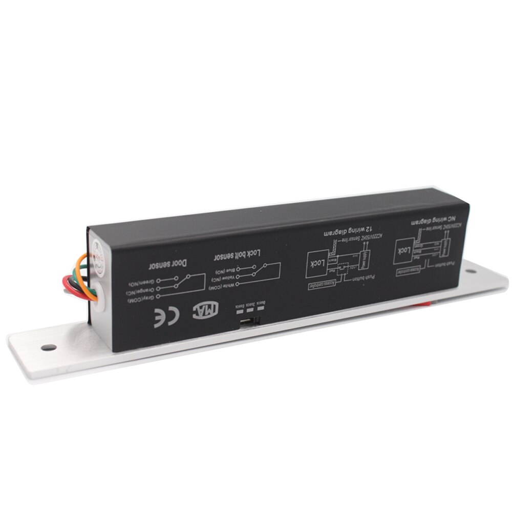 Elektrisch Slot Magnetische Output Met Vertraging Dc 12V Fail Veilig Fail Beveiligde Bout Insteekslot Deurslot Nc/geen Elektronische Deurslot