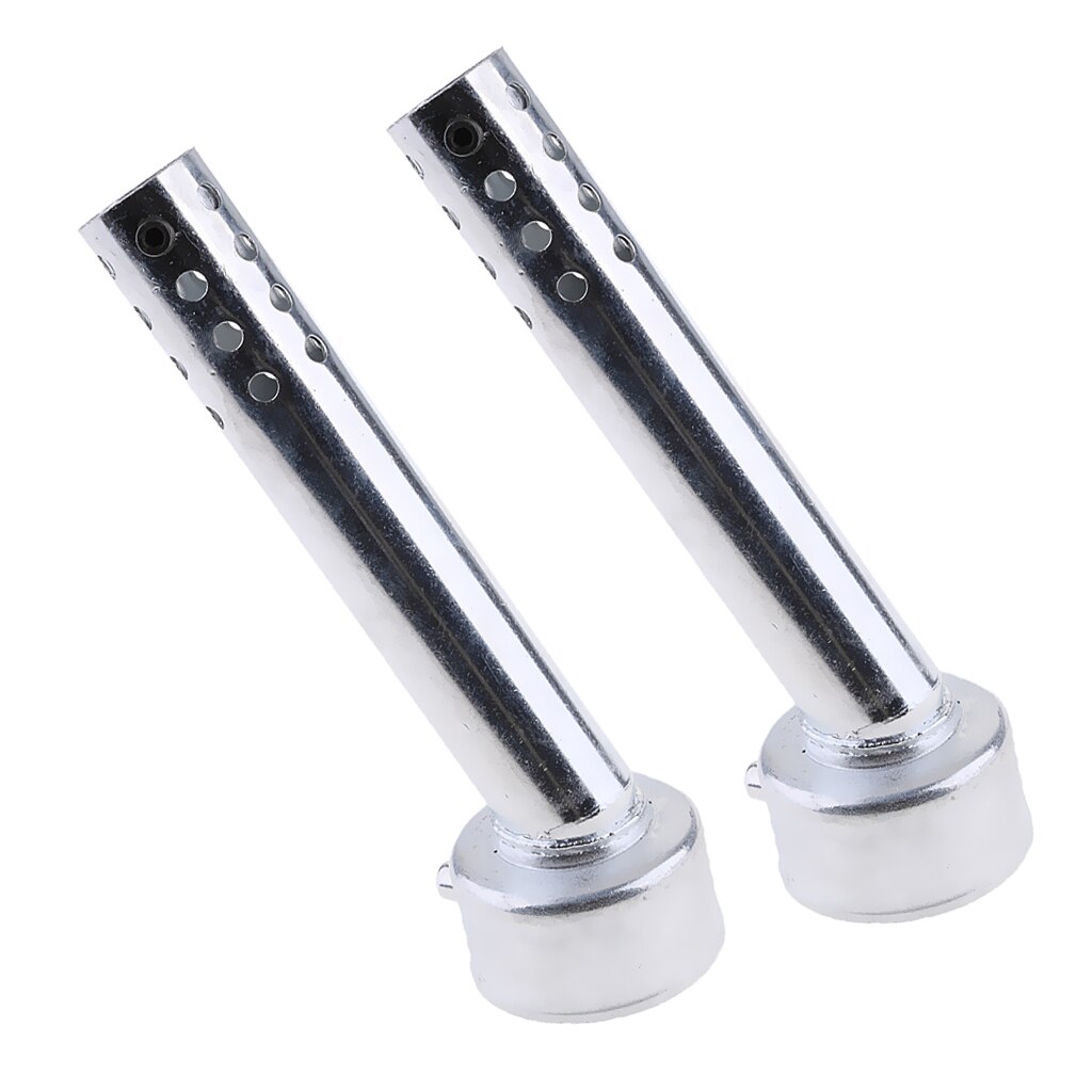 2pcs Universal Metal Exhaust Baffle - 48mm Angled DB Killer - Noise Reducer