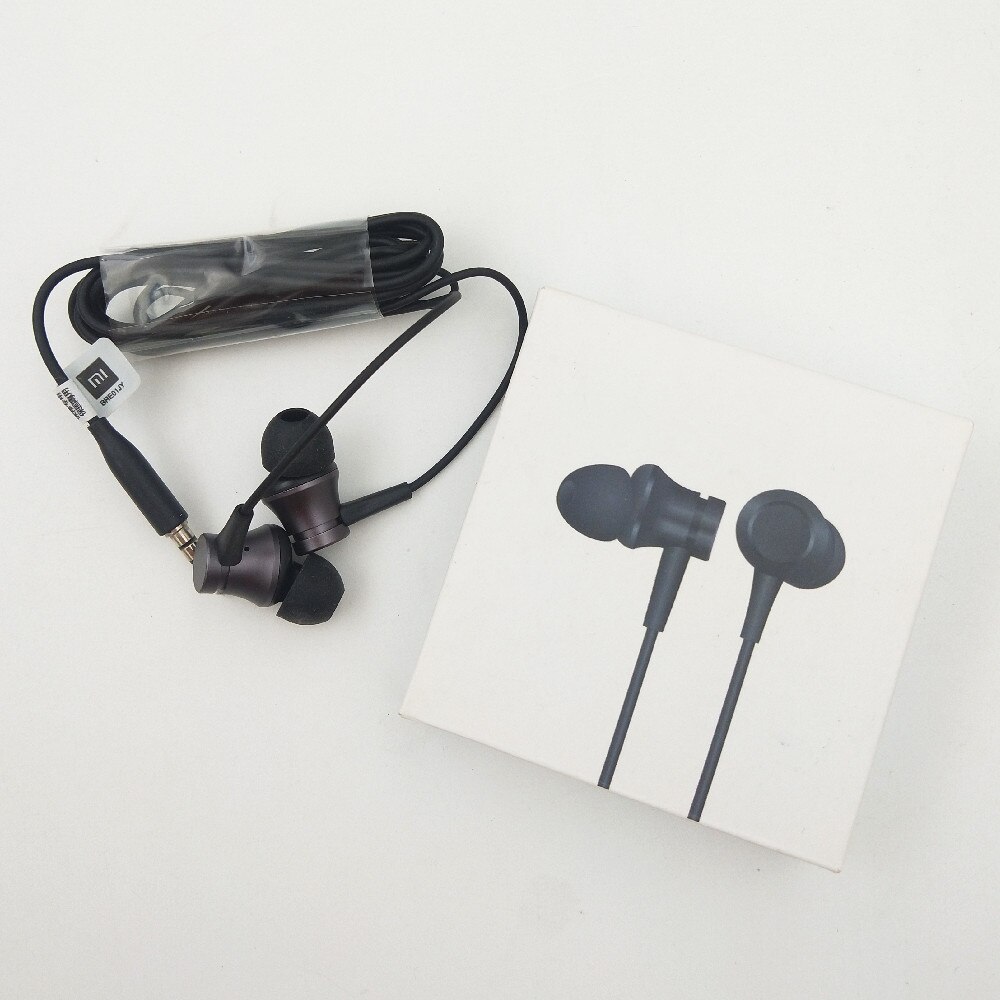 Redmi Note 9 8 Pro Xiaomi 3.5MM Jack Earphone In-ear Piston Fresh Version Headphones with Mic For Mi 10 lite/note 10 Poco X3 M3: Black 3.5mm Jack