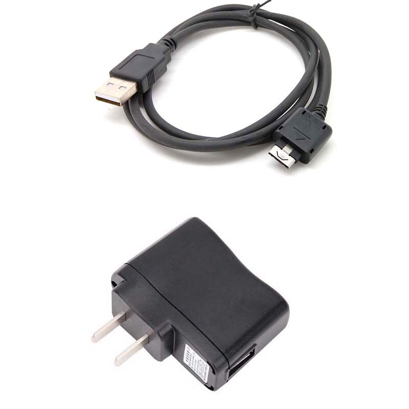 USB data CABLE & wall CHARGER for LG PHONE AX-260 Scoop AX275 AX380 CE110 CG180 CU515 CU575 KE590 KE800 KE850 KE770 KE970: US wall charger