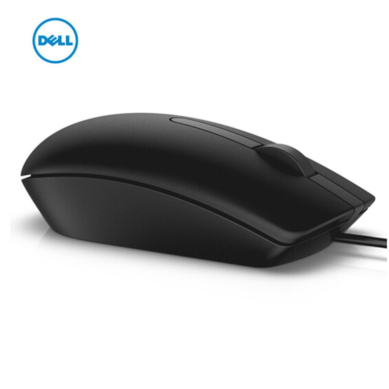 Dell MS116 Mouse Cable Computer Desktop Office Laptop Home Mouses Black With USB