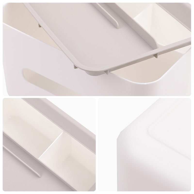 Tissue Boxes Multifunctional Tissue Box Cover Napkin Holder Home Office Remote Control Storage Wipes Case Desk Organizer