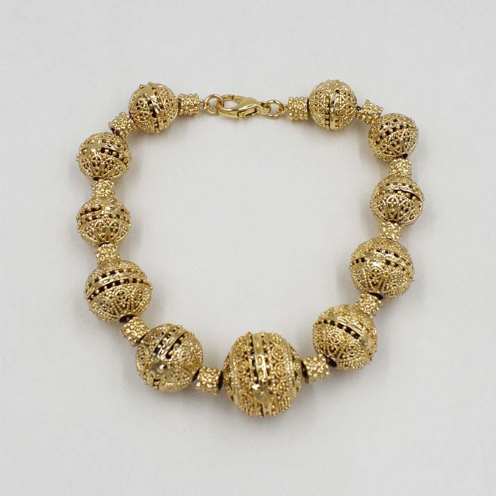 nupcial conjunto de joyería africana de collar femenino pendientes pulsera de viaje conjunto de joyas de oro