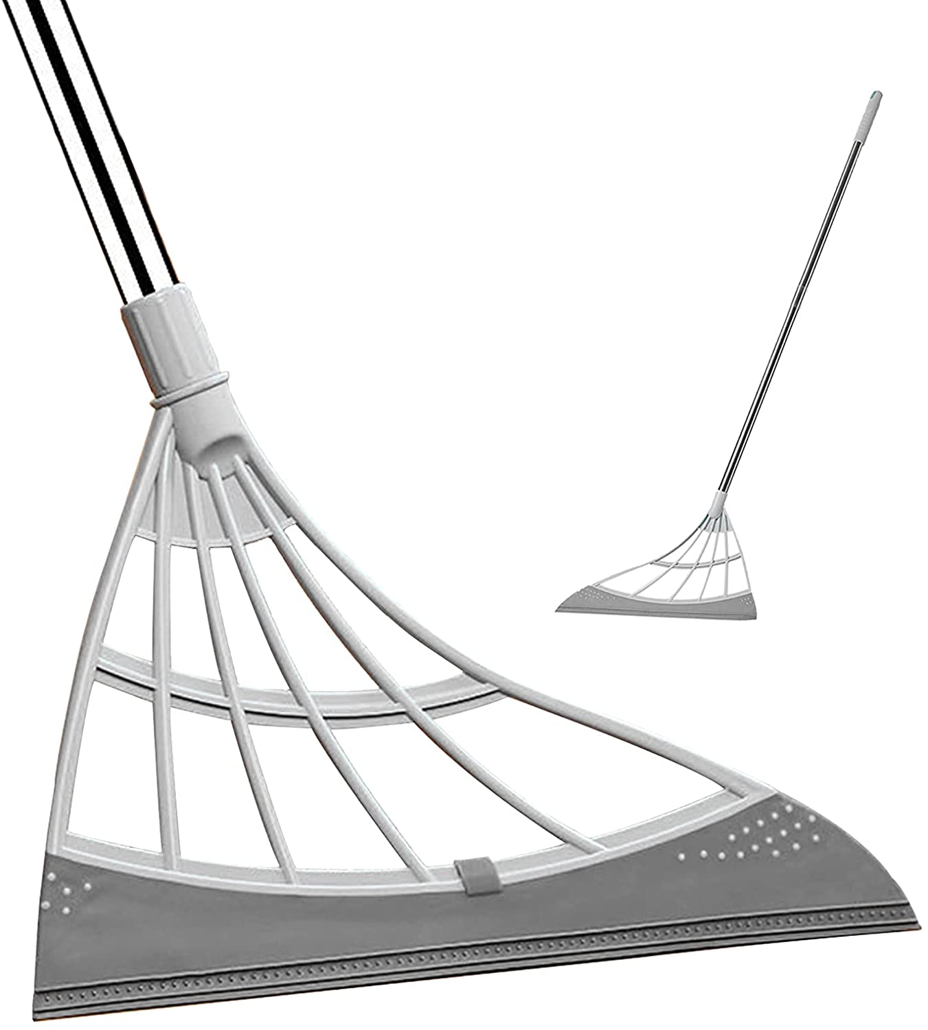 Multifunctional Magic Broom Sweeper Remove Dirt and Hair Rubber Mop Water Sweepe with Squeegee Glass Wiper for Room, Bathroom