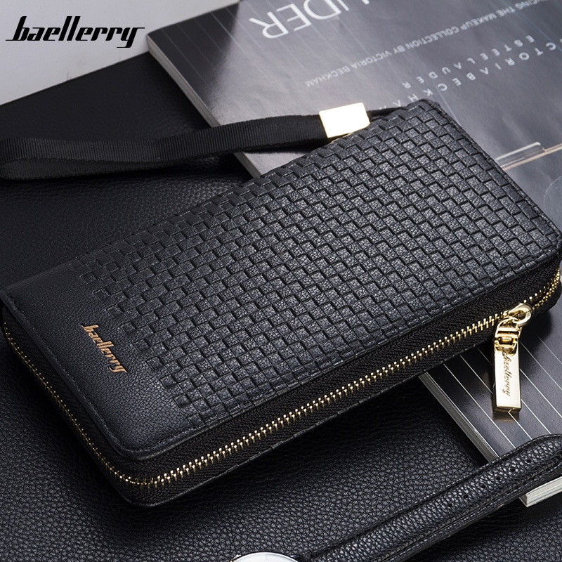 Luxury Brand Men Purse Clutch Bag Male Long Wallets Casual Zipper Coin Purses Big Capacity Men's Wallet MWS199