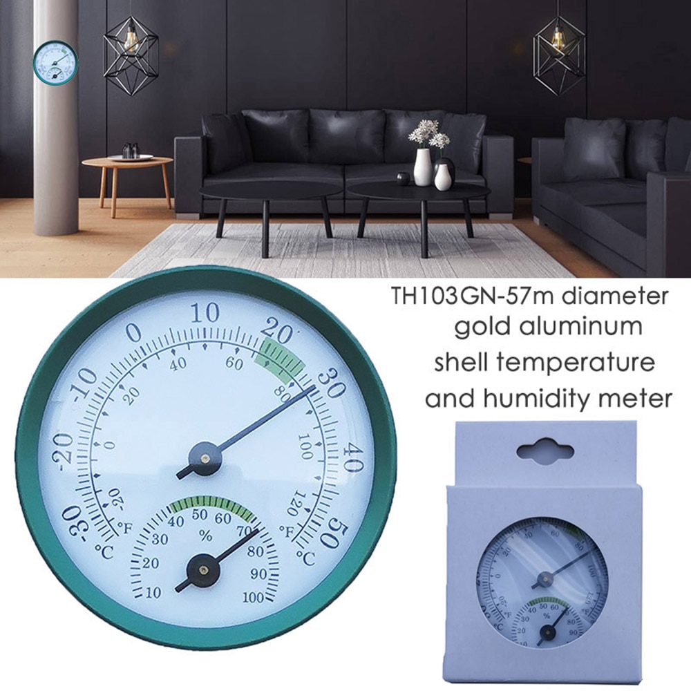 1pc Wall Mounted Temperature Humidity Meter Thermometer & Hygrometer For Sauna Room Household