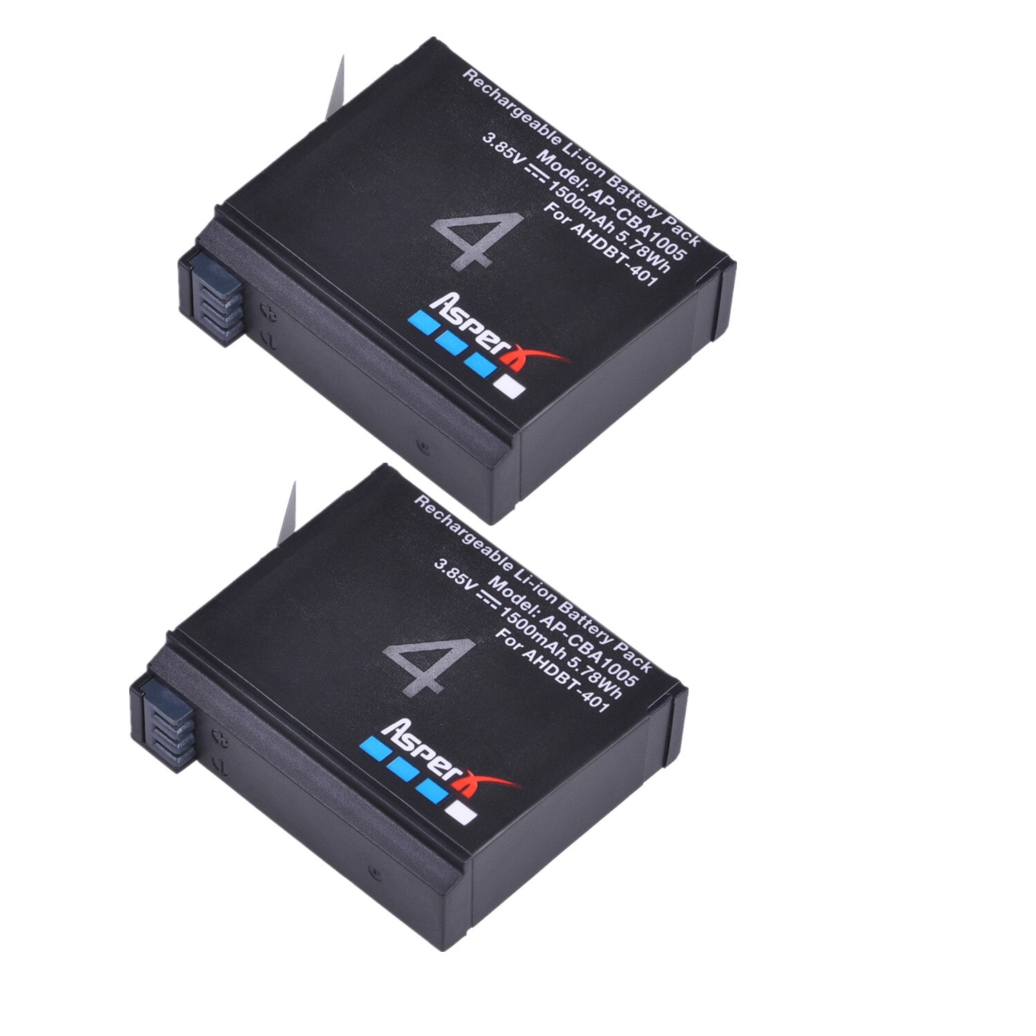 1 Pc 1500 Mah AHDBT-401 Batterij Voor Go Pro AHDBT-401 AHDBT401 Batterij Voor Gopro 4 Hd Hero 4 Hero4 Camera 'S: 2battery