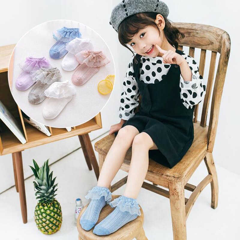 Calcetines de punto con pompones para niñas, medias de princesa, para verano, 24 pares