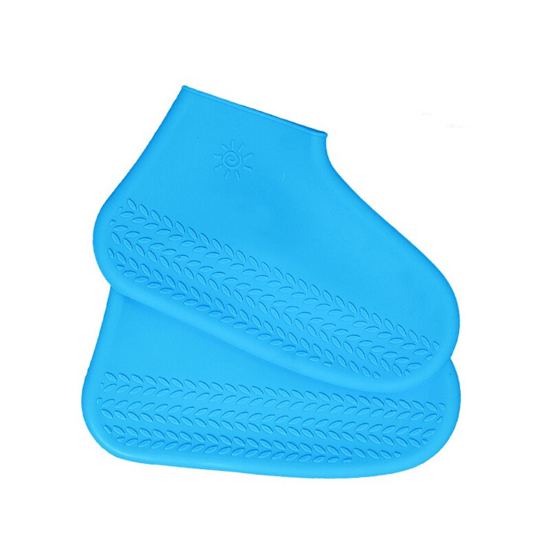 1 Paar Waterdichte Regen Schoenen Covers Regen Boot Herbruikbare Anti-Slip Rubber Regen Overschoenen Outdoor Wandelschoenen Accessoires 2022: Blauw / M