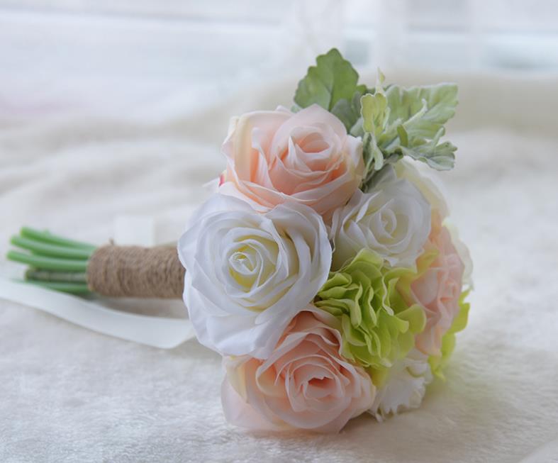 Bridesmaid, small bouquet, holding flowers wedding flower: Red