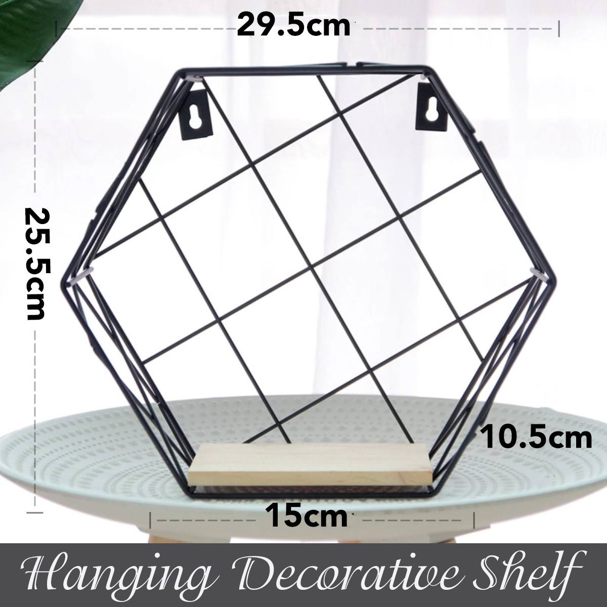 Grid Wood Bottom Wall Shelf Nordic Wall Decoration Hanging Geometric Figure Layout Grid For Living Room Decor Shelf: black