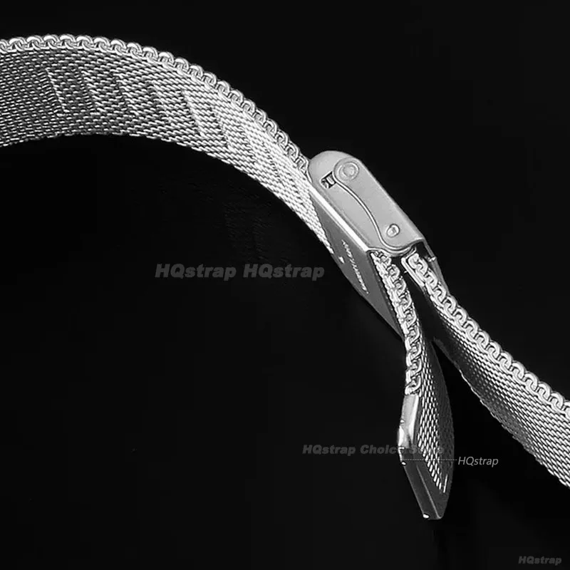 Bracelet milanais à dégagement rapide, 18mm 20mm 22mm 12mm 14mm 16mm 17mm 19mm 21mm 24mm, Bracelet universel en maille 0.6 en acier inoxydable
