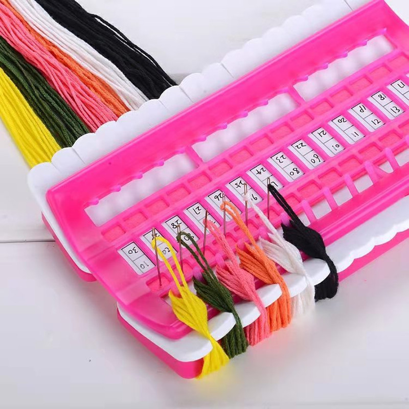 30/50 Positions Thread Holder Cross Stitch Thread Organizer Row Line Tool Embroidery Floss Sewing Accessories Thread Organizer