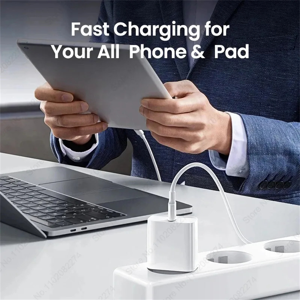 Para Apple 40W para iPhone cargador USB tipo C cargador rápido para iPhone 16 15 14 13 12 11 pro Max Plus PD cable de carga Accesorios