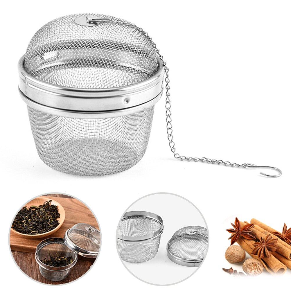 Rvs Thee Zetgroep Herbruikbare Mesh Theezeefje Fijne Theepot Leaf Spice Koffie Filter Drinkware Keuken Accessoires