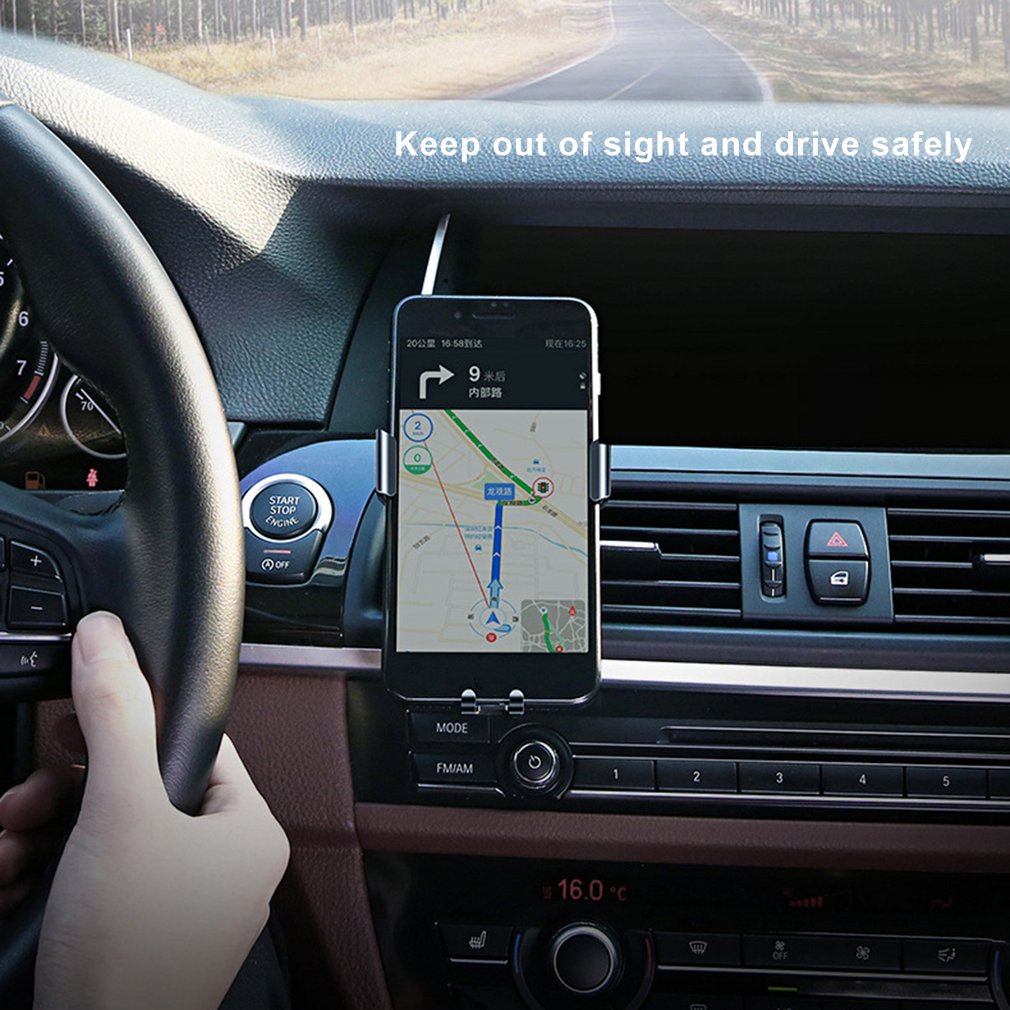 360-degree Rotation Phone Holder Stand Universal Gravity Air Vent Mount Mini Car Phone Holder Cradle Gravity Bracket