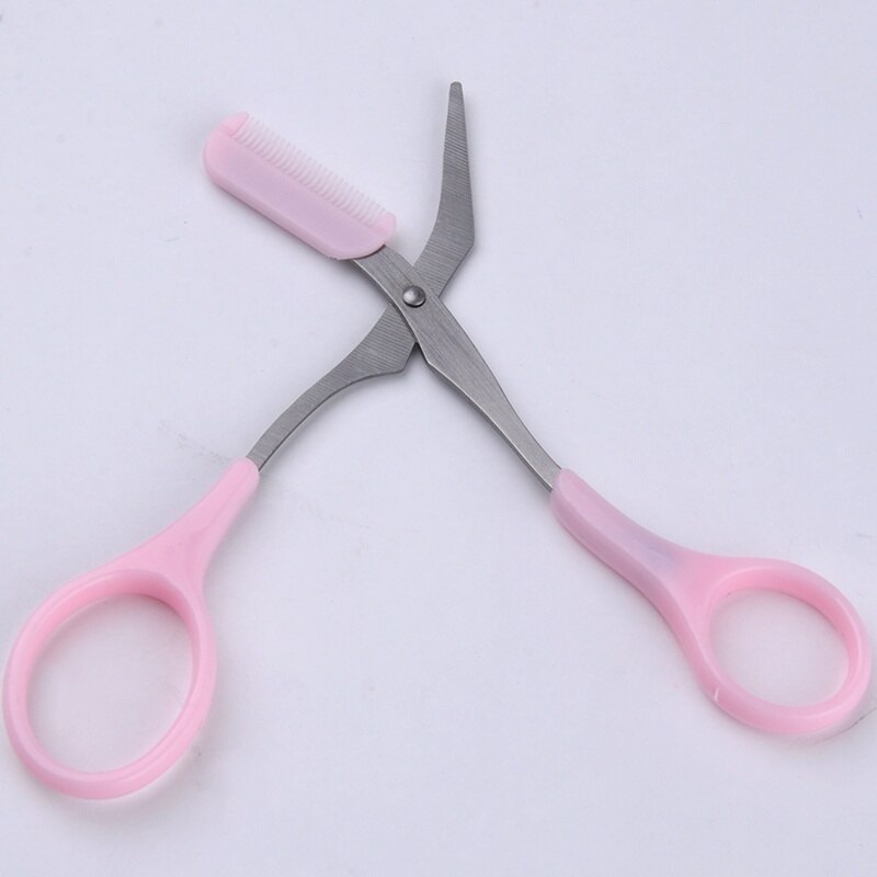 Eyebrow Comb Scissor Makeup Tool: Default Title