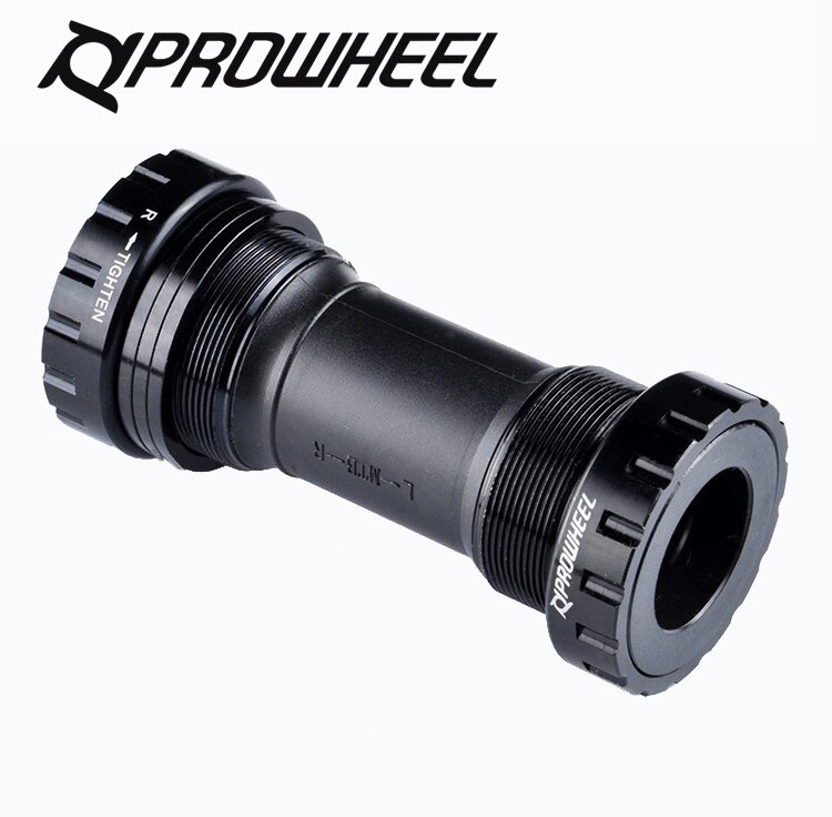 Prowheel BB Axle Adapter 1.37 / 24mm Crank Sprocket Set Black MTB Road Bicycle Push Bottom Fit Brackets For Shimano deore BB52