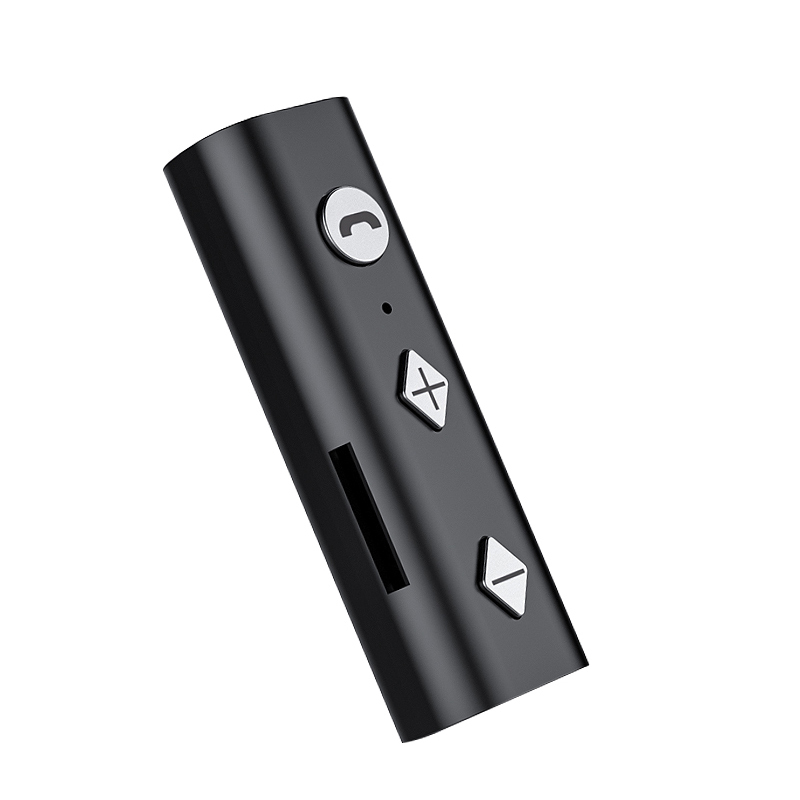 VAORLO SR11 Bluetooth 5.0 Audio Receptor Portable Wireless Adapter 3.5mm AUX Jack Support TF Card With Mic For Earphone Speaker: BT002