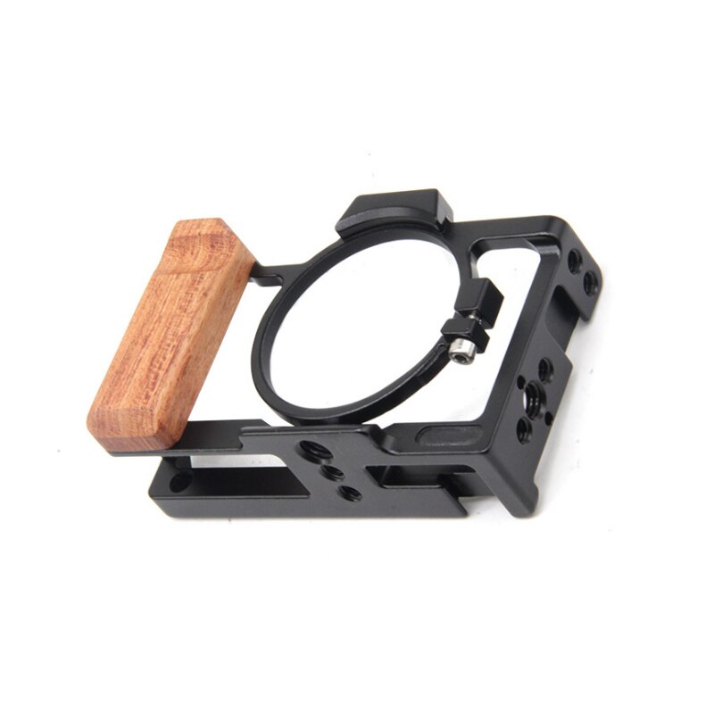 Camera Kooi Beschermende Behuizing Houten Handvat Grip Voor Sony ZV1 Camera Aluminium Camera Kooi Frame Video Stabilizer Mount
