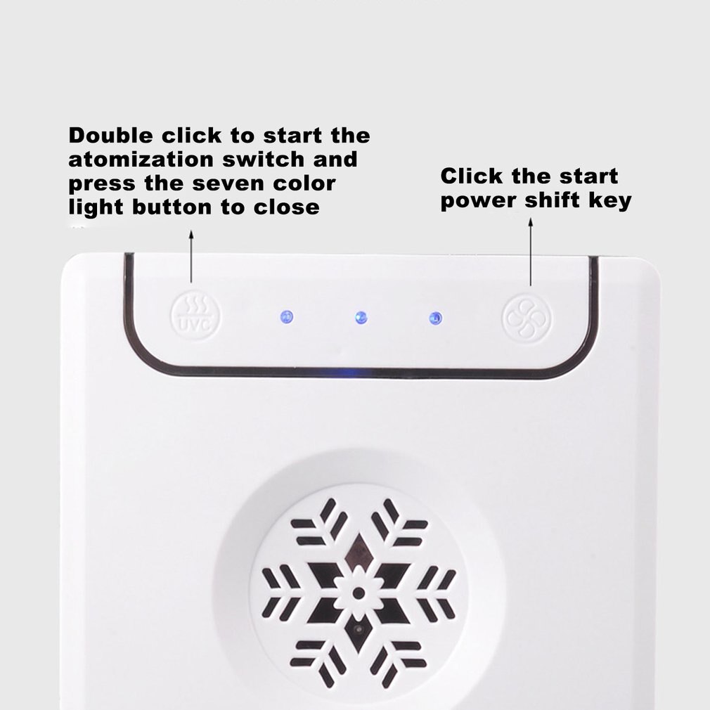 Mini Air Conditioner Air Cooler Fan 7 Colors Light USB Portable Air Conditioner Sterilization isinfection Air Cooling Fan