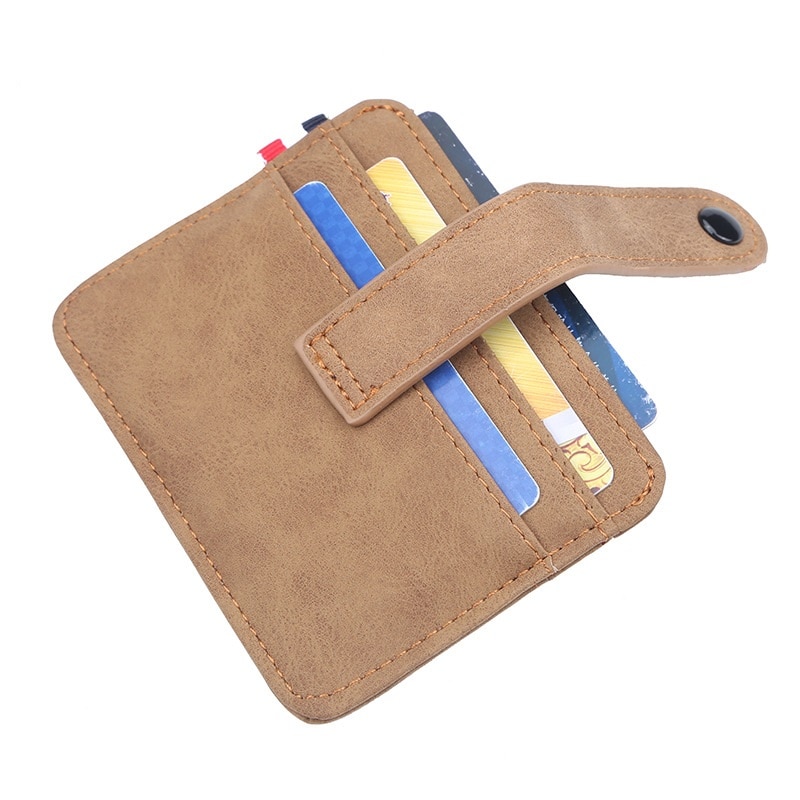 Baellerry Slim PU Leather Wallet Men Magic Wallets Small Purse Male Hasp Vallet Retro Card Holder Mini Holders Carteira