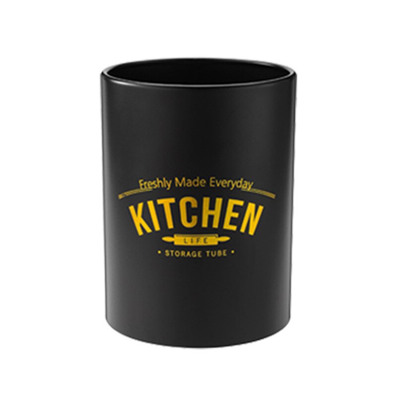 Silicone Kitchenware White Non-stick Kitchen Cookware Spatula Egg Beaters Shovel Soup Spoon Cooking Utensils Kitchen Gadget: black storage bucket