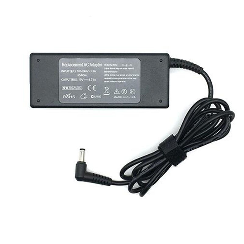19V 4.74A 90W AC Power Supply Adapter Charger for Asus AS96F945GM1 AS96H662MX1 EXA0904YH F5VZ F83V F8S Laptop
