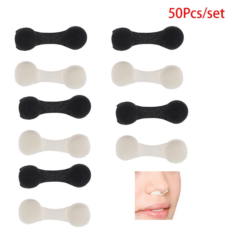 Bouchon Nasal Anti-Pollution pour bronzage, 50 pièces/lot, en éponge, filtre, Spray