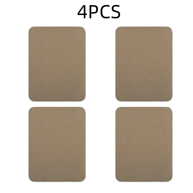 4 stuks opstrijkbare patches kledingreparatie veelkleurige stoffen patches opstrijkbare sterke lijm katoenen patch voor kleding Jean reparatie decor: Rood