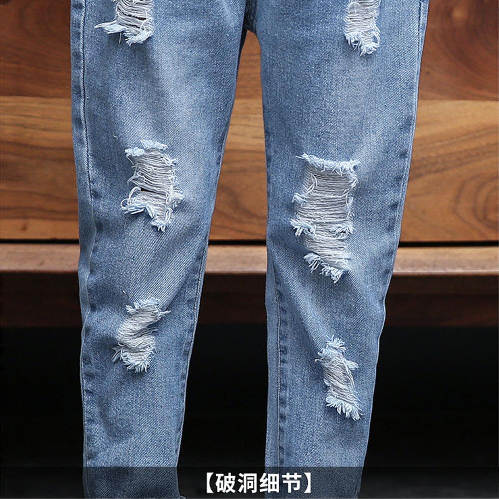 Automne printemps enfants jean pantalon enfants vêtements garçon Denim enfant en bas âge pantalon ample fille adolescents déchiré jean vêtements 6-14 ans
