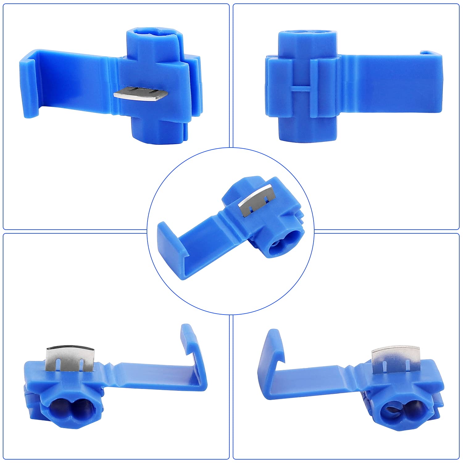 50 Stuks Draad Kabel Connectors Scotch Lock Elektrische Quick Splice Terminals Crimp Niet-destructief Zonder Breken Lijn AWG 22-18