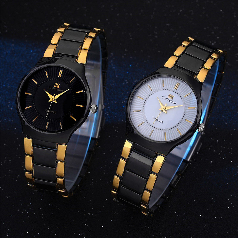 Zwart Roestvrij Stalen Band Vrouwen Horloges Dames Klok Quartz Horloges Zegarek Damski Reloj Mujer