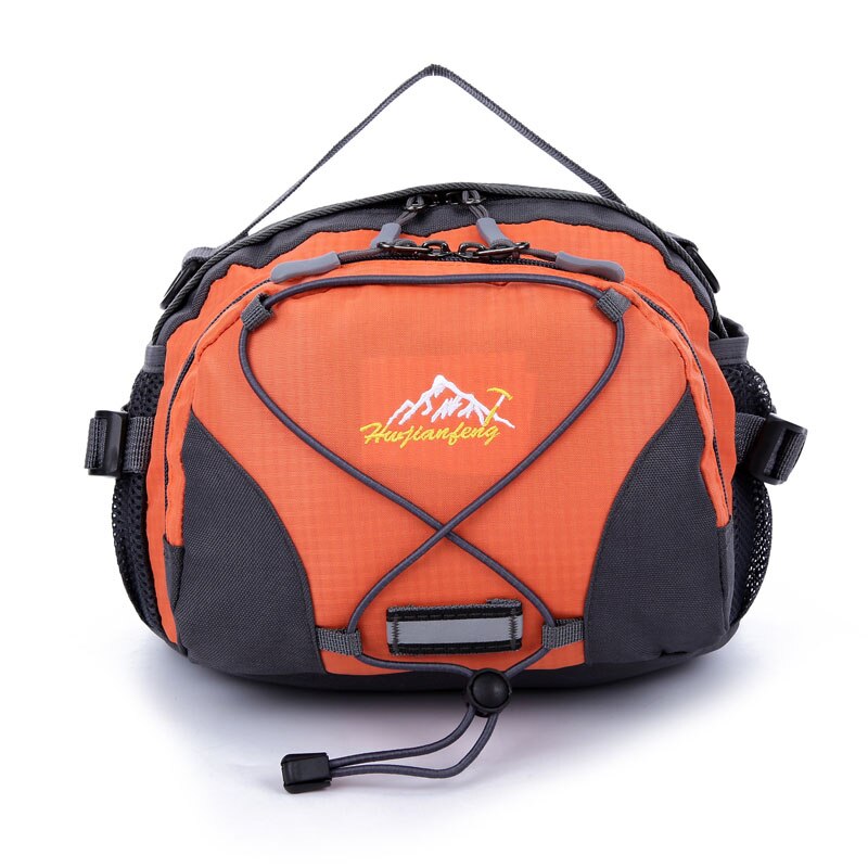 Udendørs sport vandtæt camping vandretasker taljetaske pose nylon letvægts rejse afslappet skuldertaske bærbar håndtaske: Orange