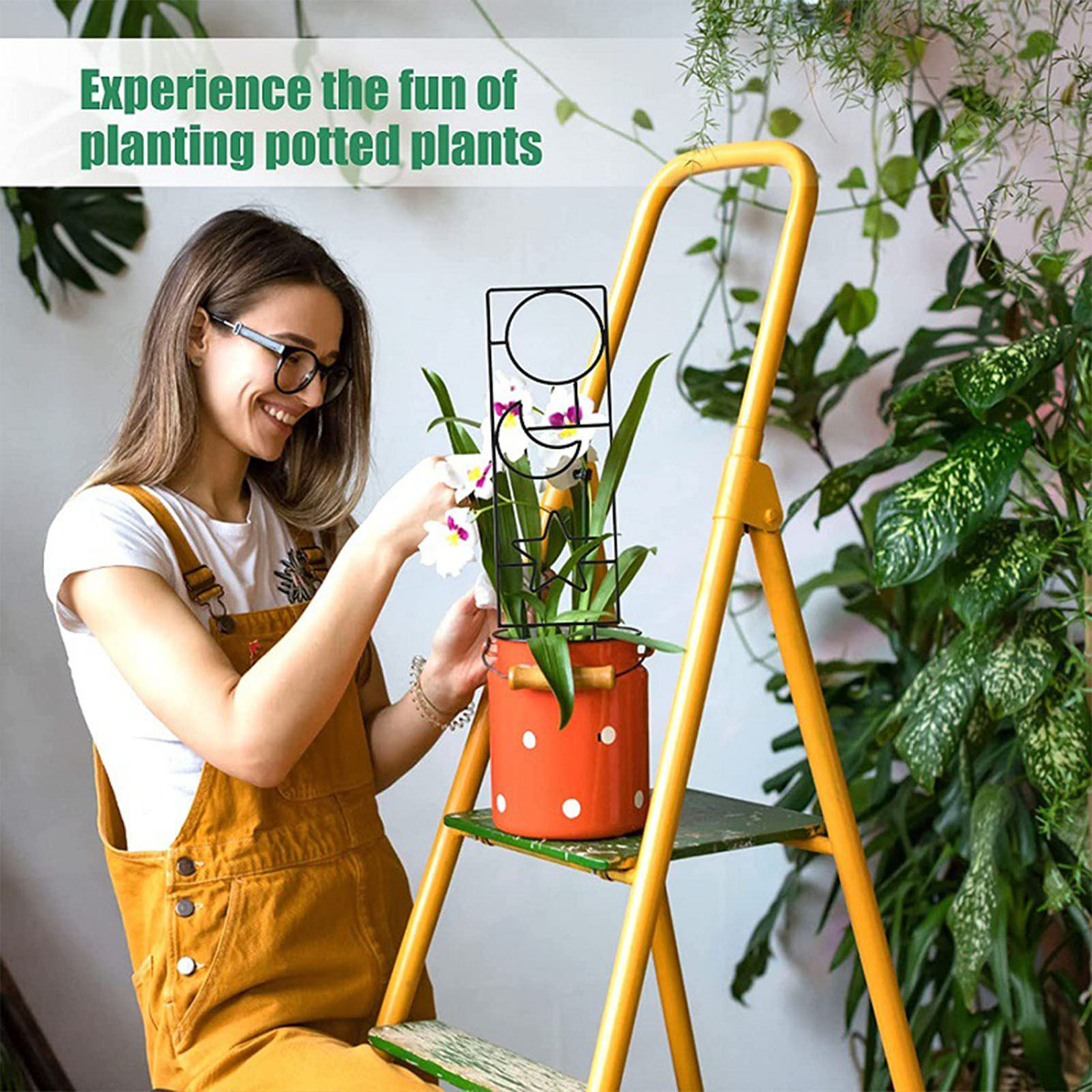 Klimplant Trellis Plant Ondersteuning Tuin Staak Stand Klimrek Ijzeren Bloem Trellis Frame Standhouder Tuin Decor